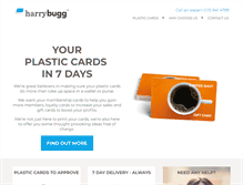 Tablet Screenshot of harrybuggplasticcards.co.uk